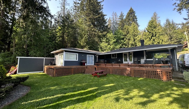 West House! A beautiful lake front home with hot tub and dock.