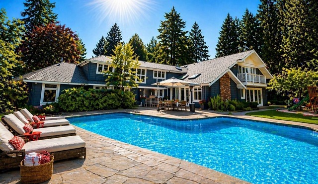 World Cup 2026 Luxury Estate, West Van, Pool, Tennis Court, Theatre, Gym
