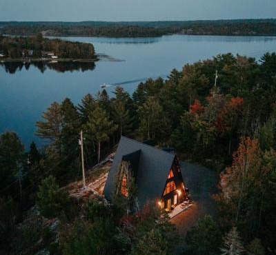 AAT - Timber A-Frame Cabin on French River