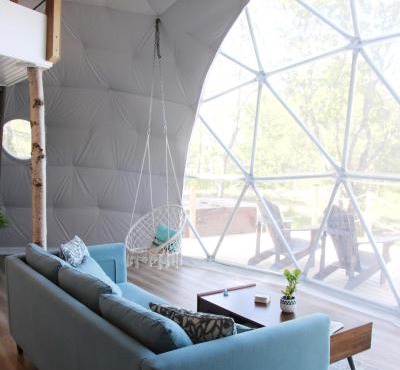 Geodome water view stay on Grand Manan Island